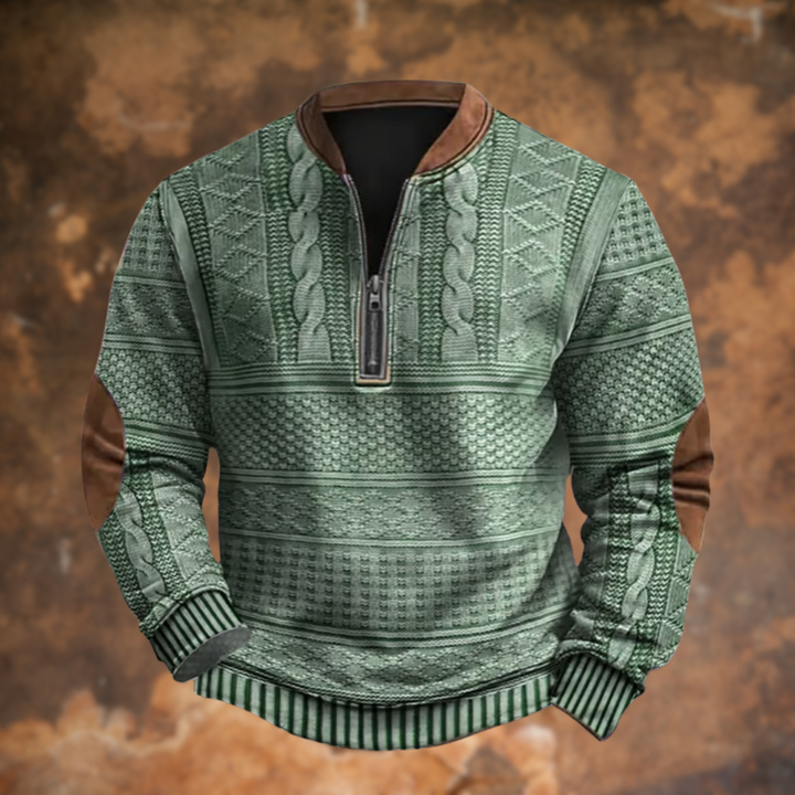 Luca | Maglione Zip Retrò