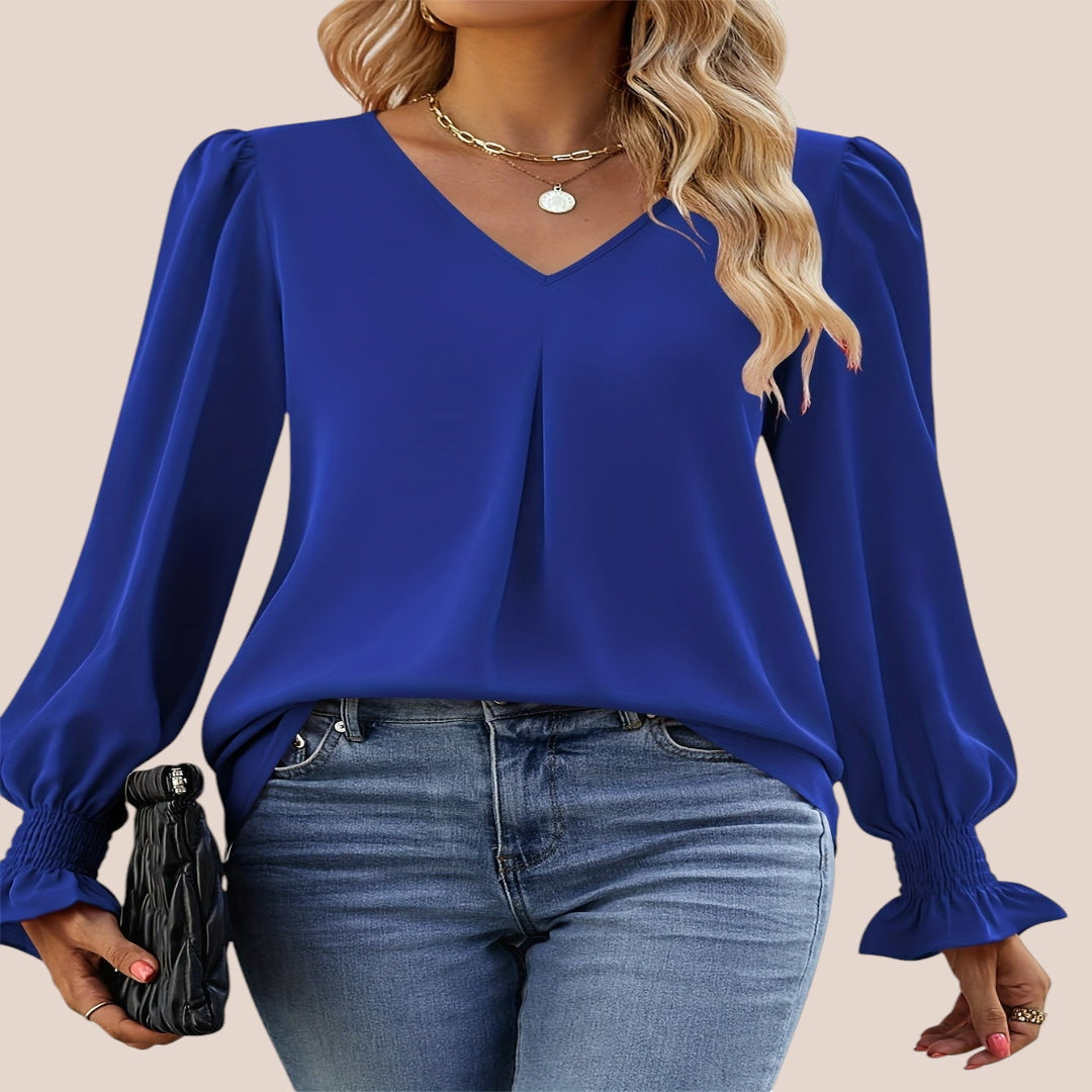 Mira | Blusa Elegante con Scollo a V