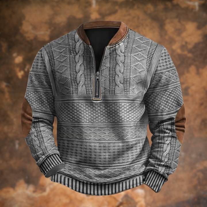 Luca | Maglione Zip Retrò