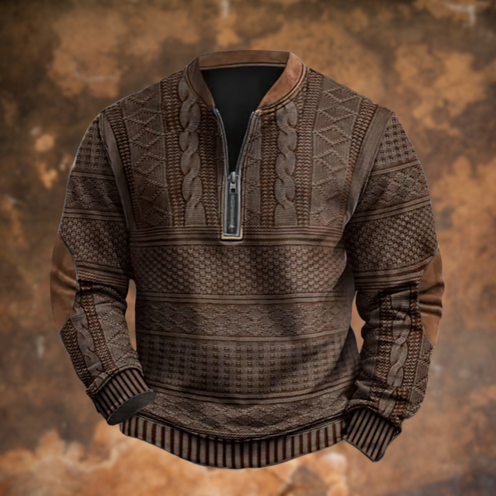 Luca | Maglione Zip Retrò