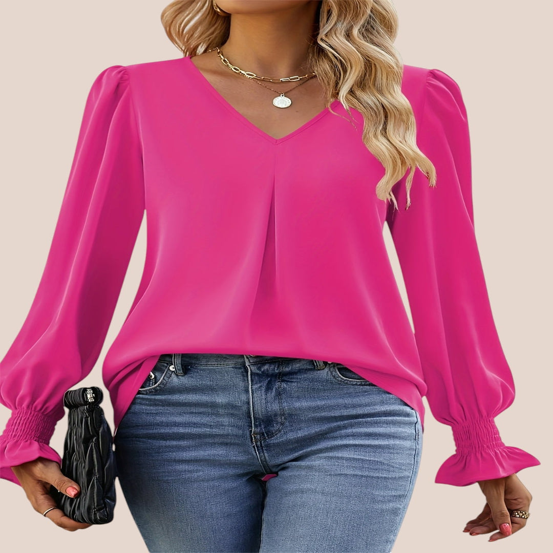 Mira | Blusa Elegante con Scollo a V