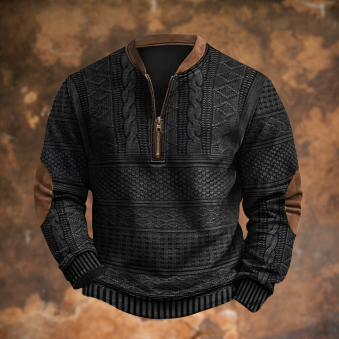 Luca | Maglione Zip Retrò
