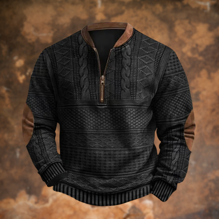 Luca | Maglione Zip Retrò
