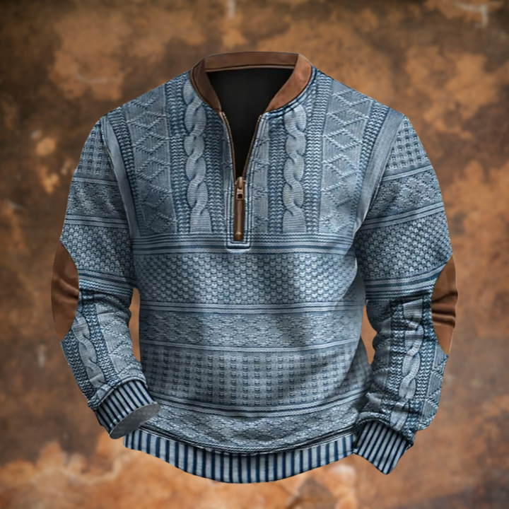 Luca | Maglione Zip Retrò